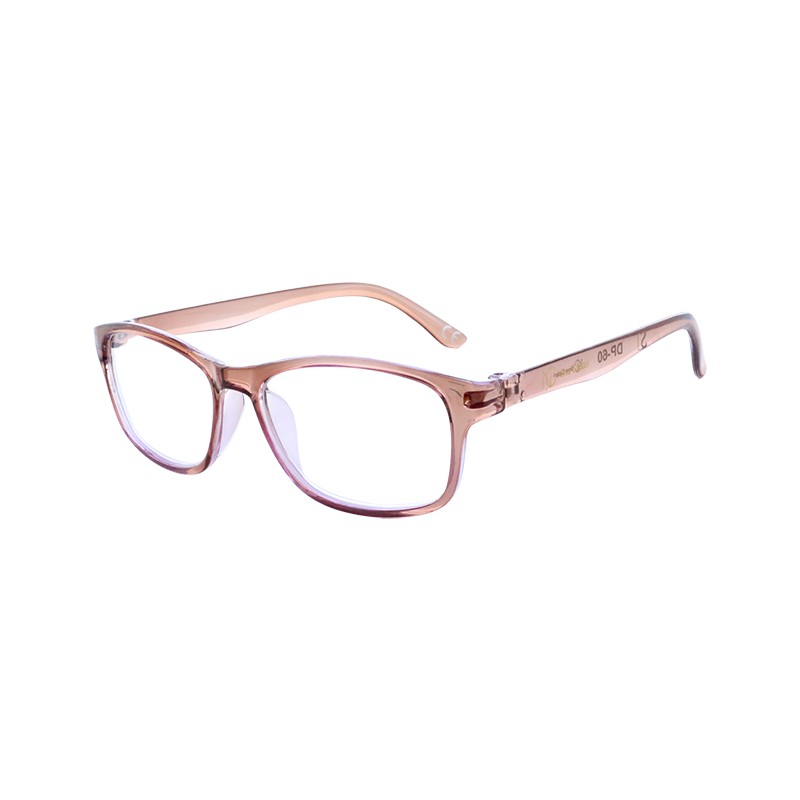 LYANA - Lunettes loupe de lecture Cristal Taupe en matière recyclée