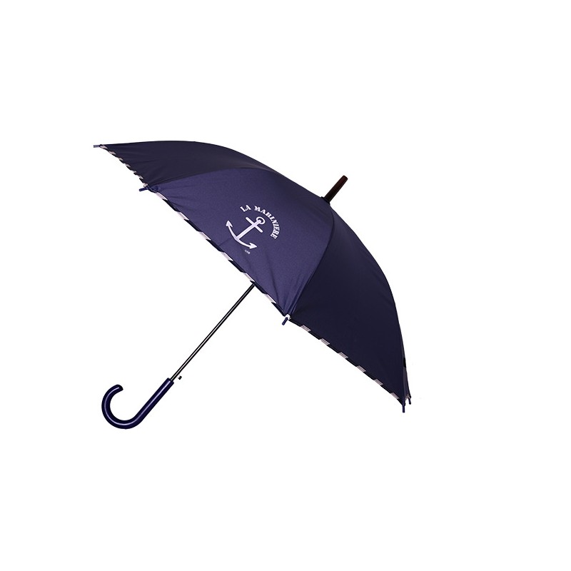 Parapluie canne semi automatique La Marinière