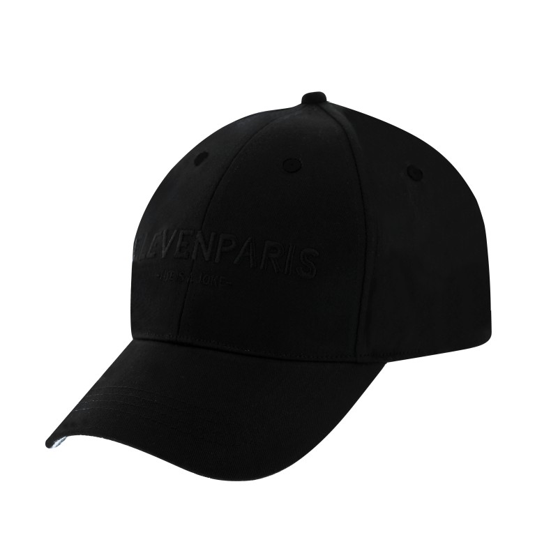 Casquette noire avec broderie Eleven Paris