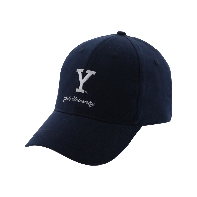 Casquette marine avec broderie blanche Yale