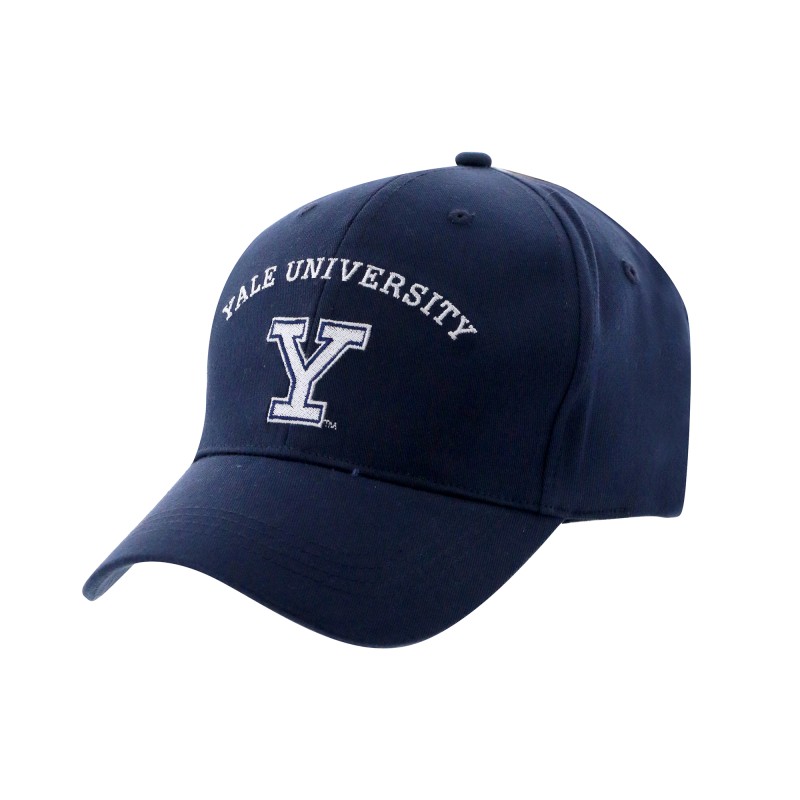 Casquette marine avec broderie blanche Yale