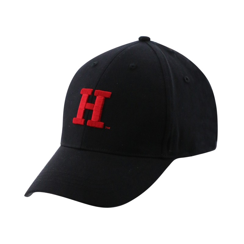 Casquette noir avec broderie rouge Harvard