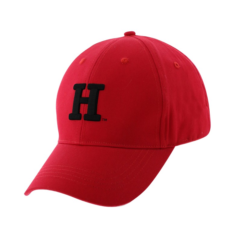 Casquette rouge avec broderie noir Harvard