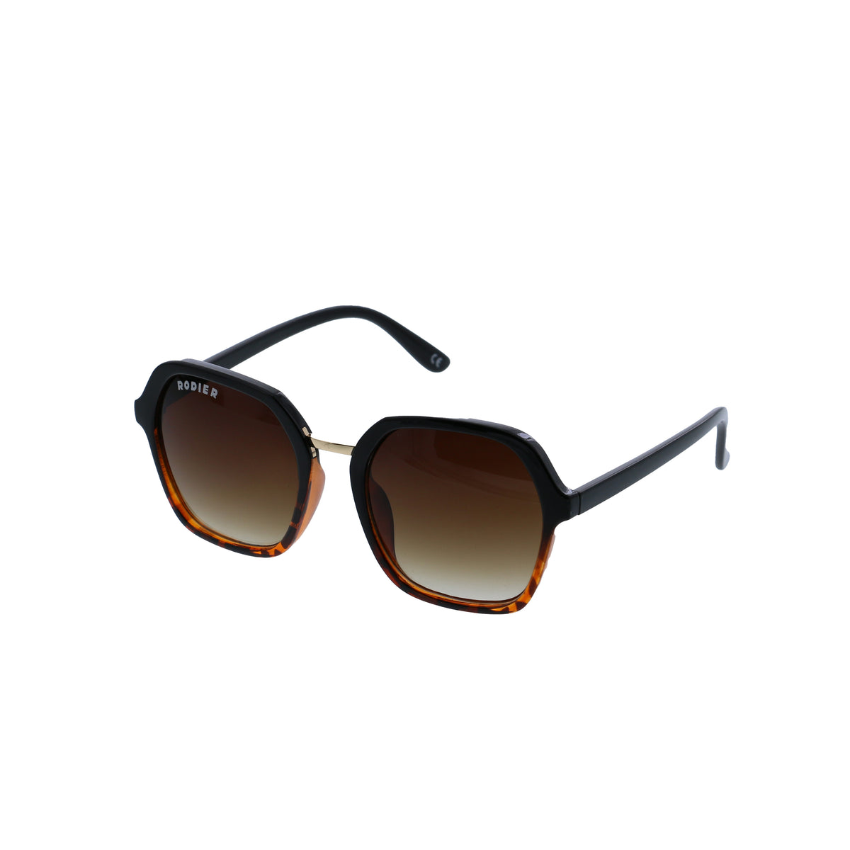 Lunettes de soleil carré Ecaille Marron - Rodier