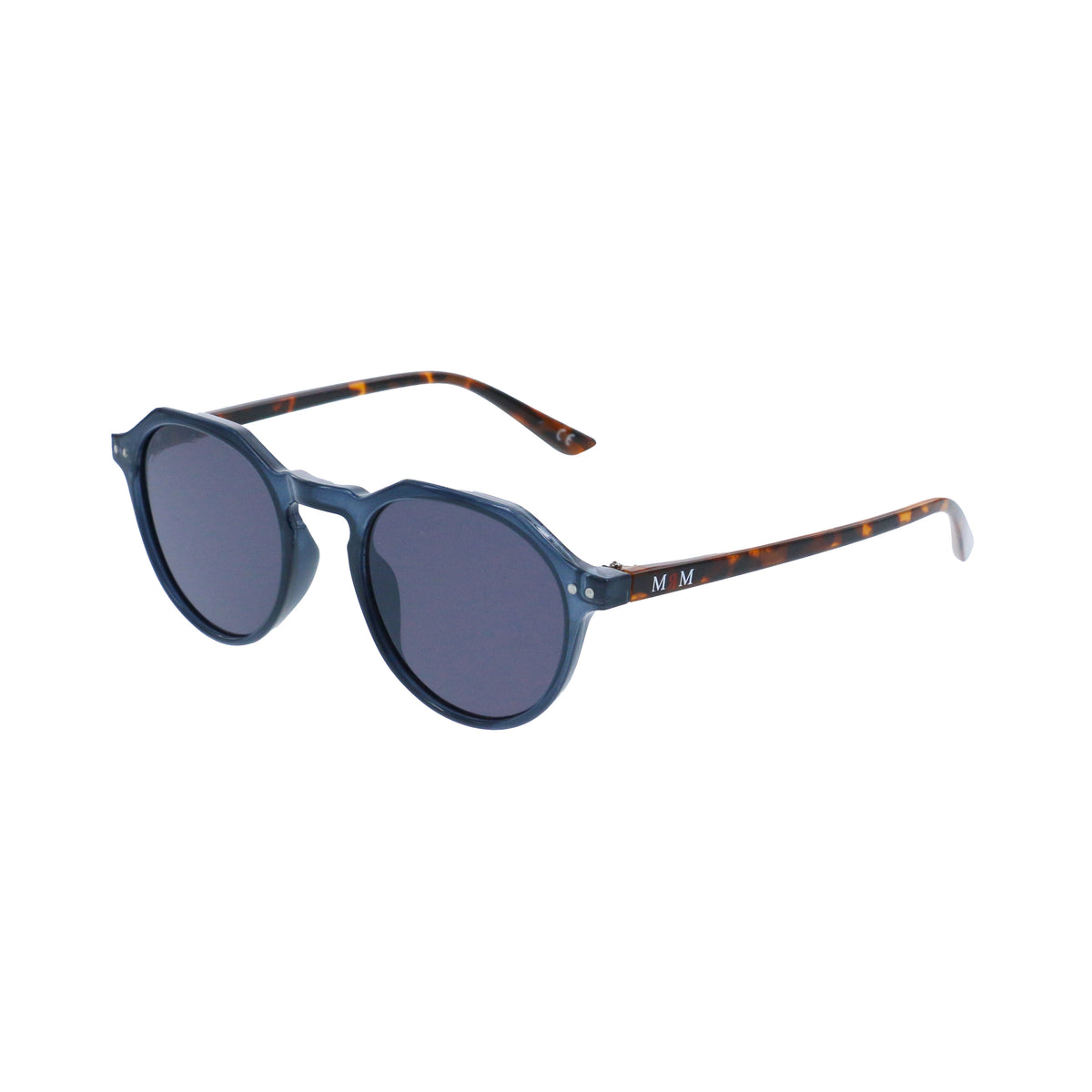 Lunettes de soleil pantos cristal bleu et écaille marron - Mister Marcel