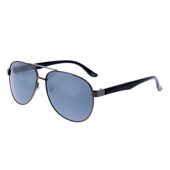 Lunettes de soleil homme pilote  métal  noir - Tom Smith