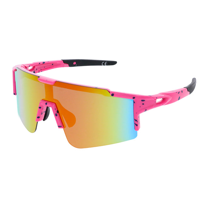 Lunettes de soleil galbée rose - Tx