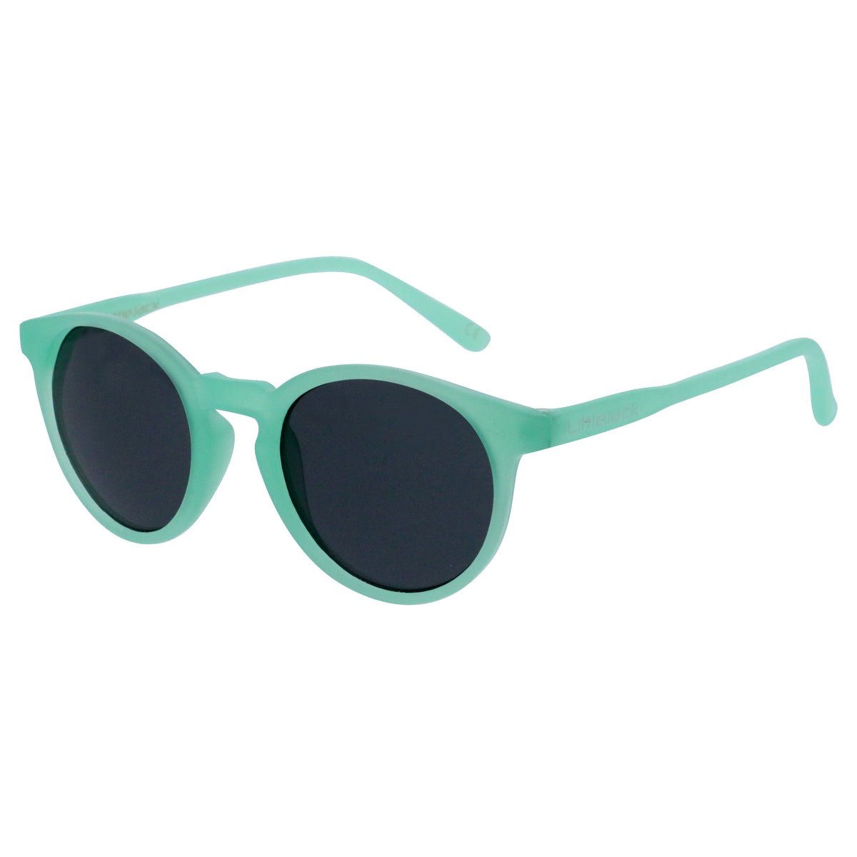 Lunettes de soleil garçon rondes cristal mat vert d'eau - Little Jack