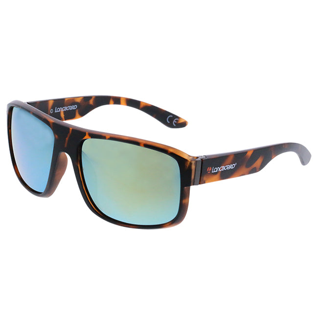 Lunettes de soleil homme rectangles écaille marron - Longboard