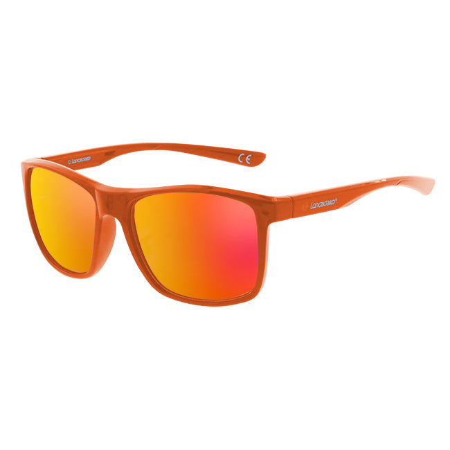 Lunettes de soleil homme rectangles orange - Longboard