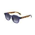 Lunettes de soleil pantos Cristal bleu marine et branches écaille Marron - Twenty
