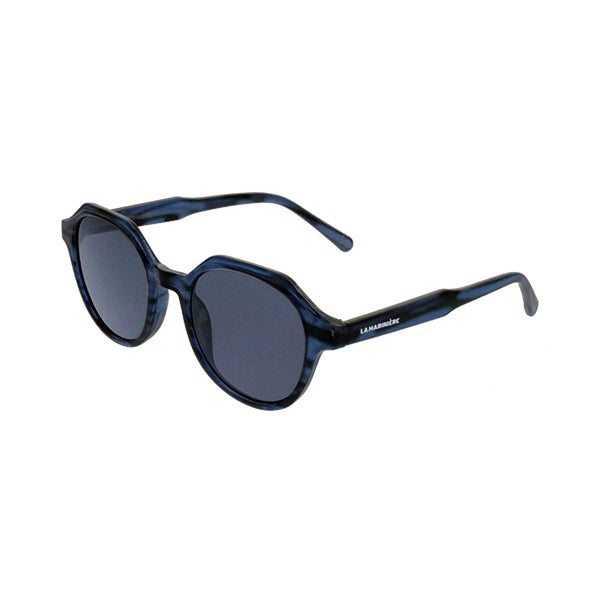 Lunettes de soleil pantos Cristal bleu marine avec effet en matière recyclée - La Marinière Par Sogema