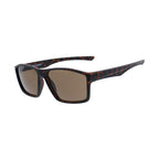 Lunettes de soleil galbées Ecaille - Marron mat - Rica Lewis