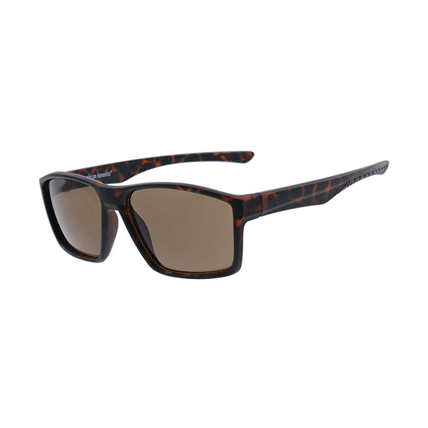 Lunettes de soleil galbées Ecaille - Marron mat - Rica Lewis