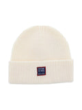 Bonnet en maille côtelée blanc cassé  - Little Marcel