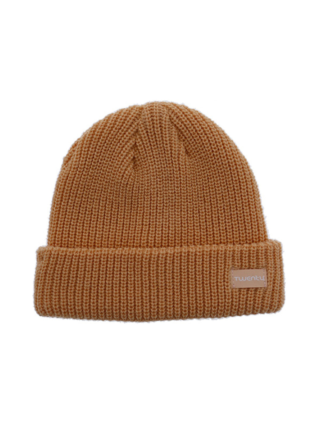 Bonnet en maille côtelée orange - Twenty