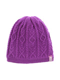 Bonnet en maille torsadée violet - Longboard