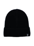 Bonnet en maille côtelée noir - Tom Smith