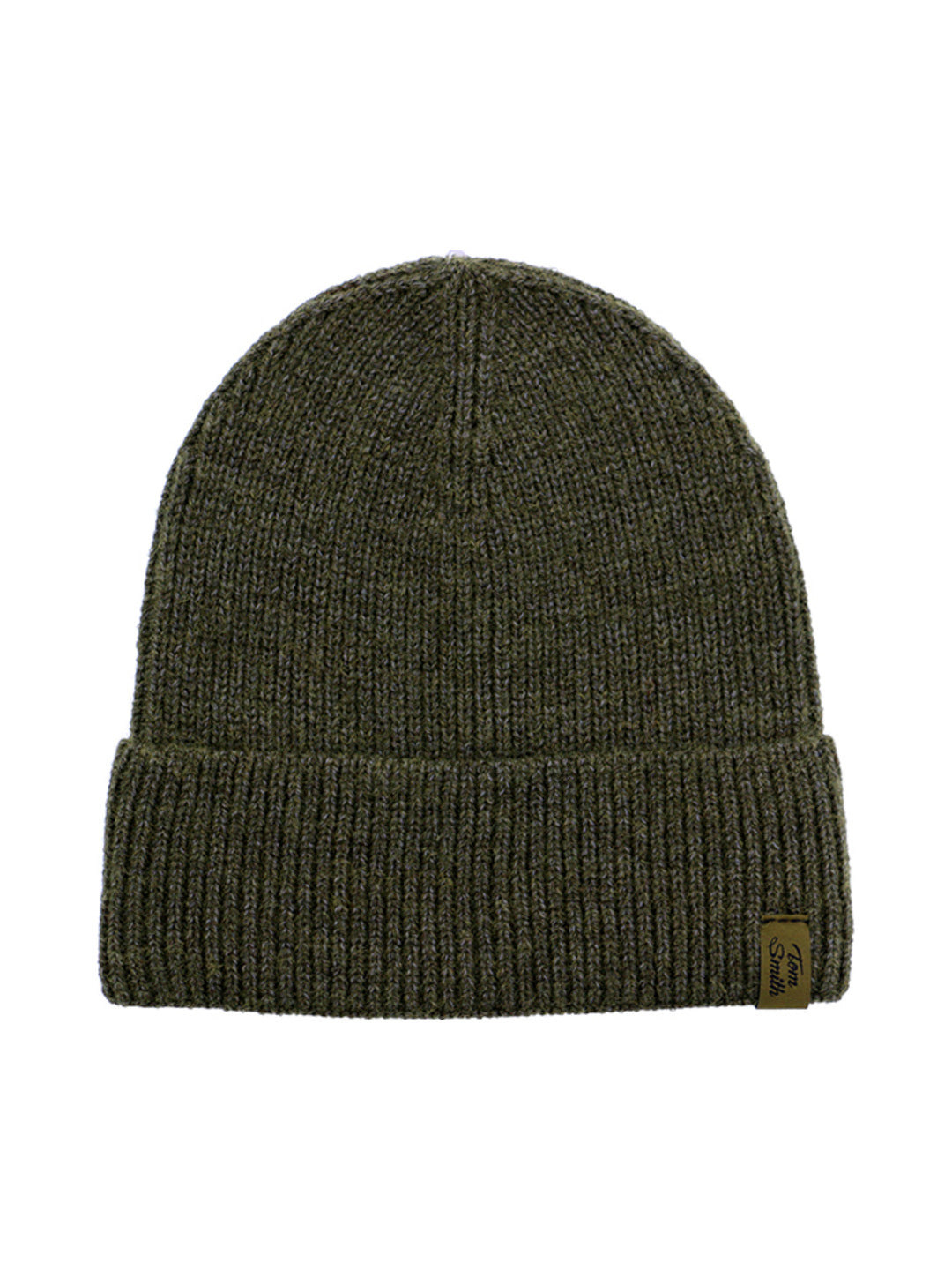 Bonnet en maille côtelée kaki - Tom Smith