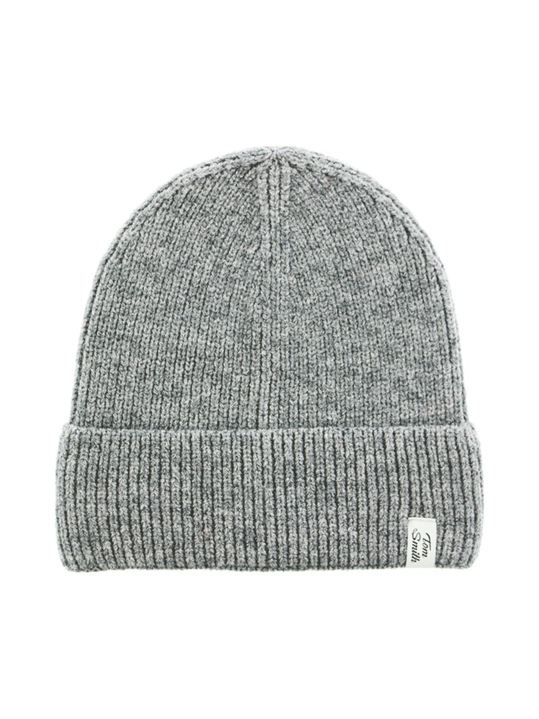 Bonnet en maille côtelée gris chiné - Tom Smith