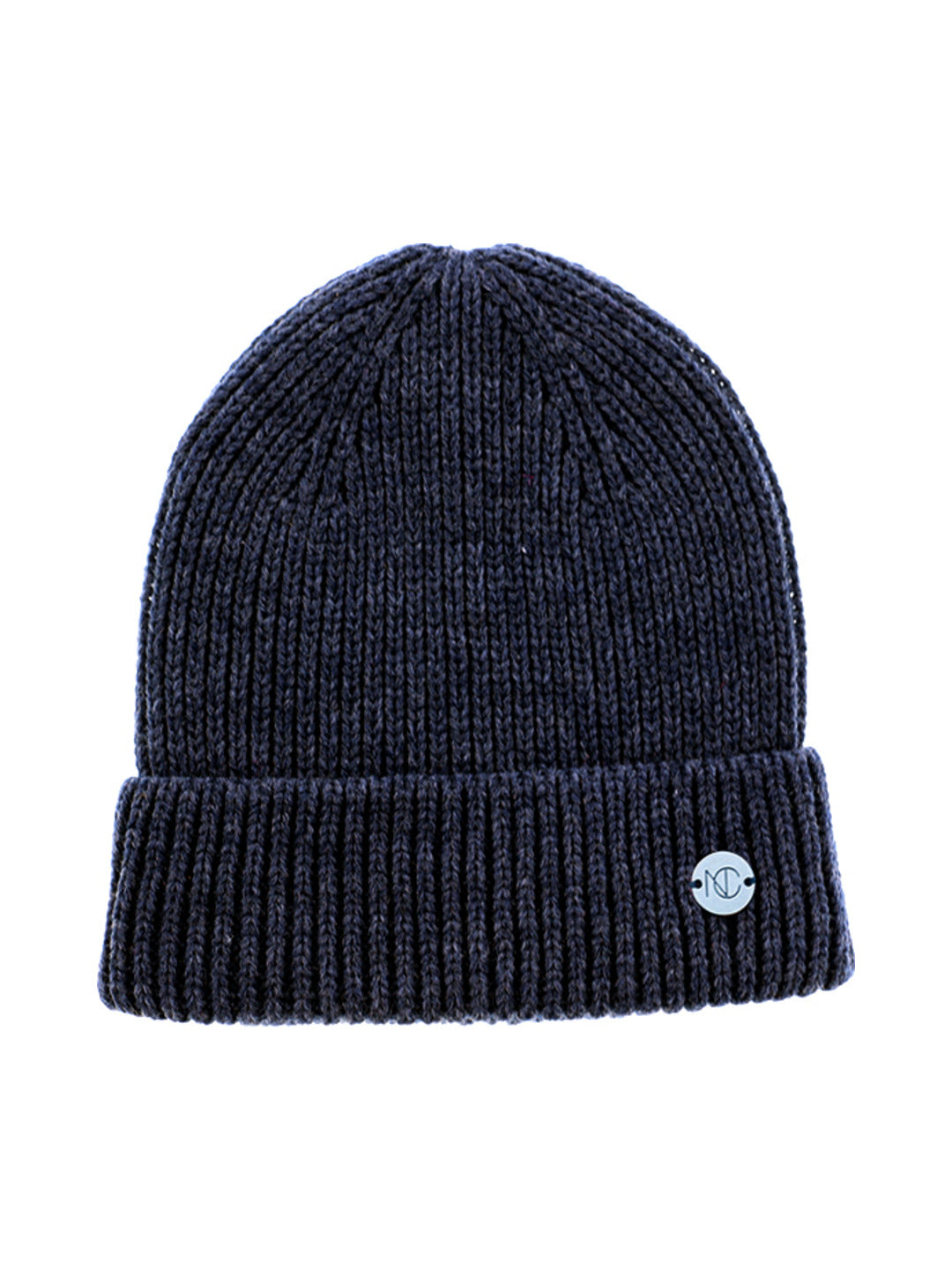 Bonnet en maille côtelée marine - Nina Casari