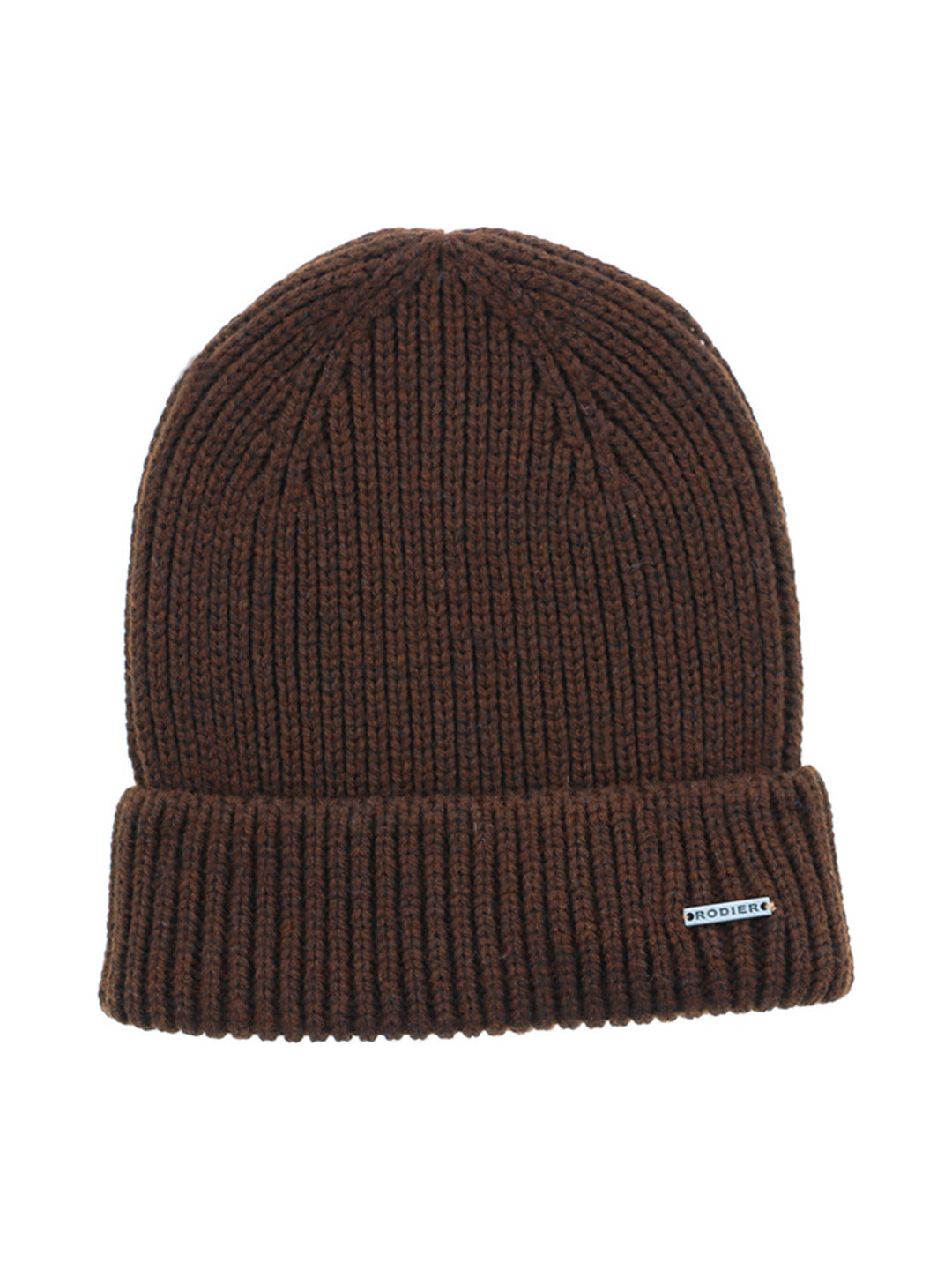 Bonnet en maille côtelée chocolat - Rodier