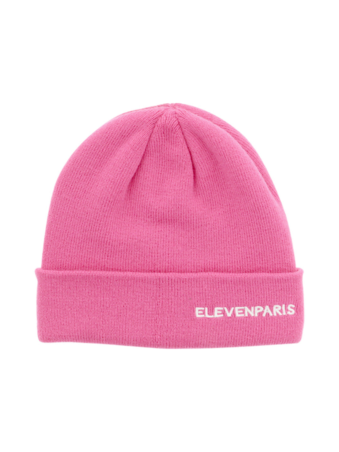 Bonnet en maille côtelée fuchsia - Eleven Paris