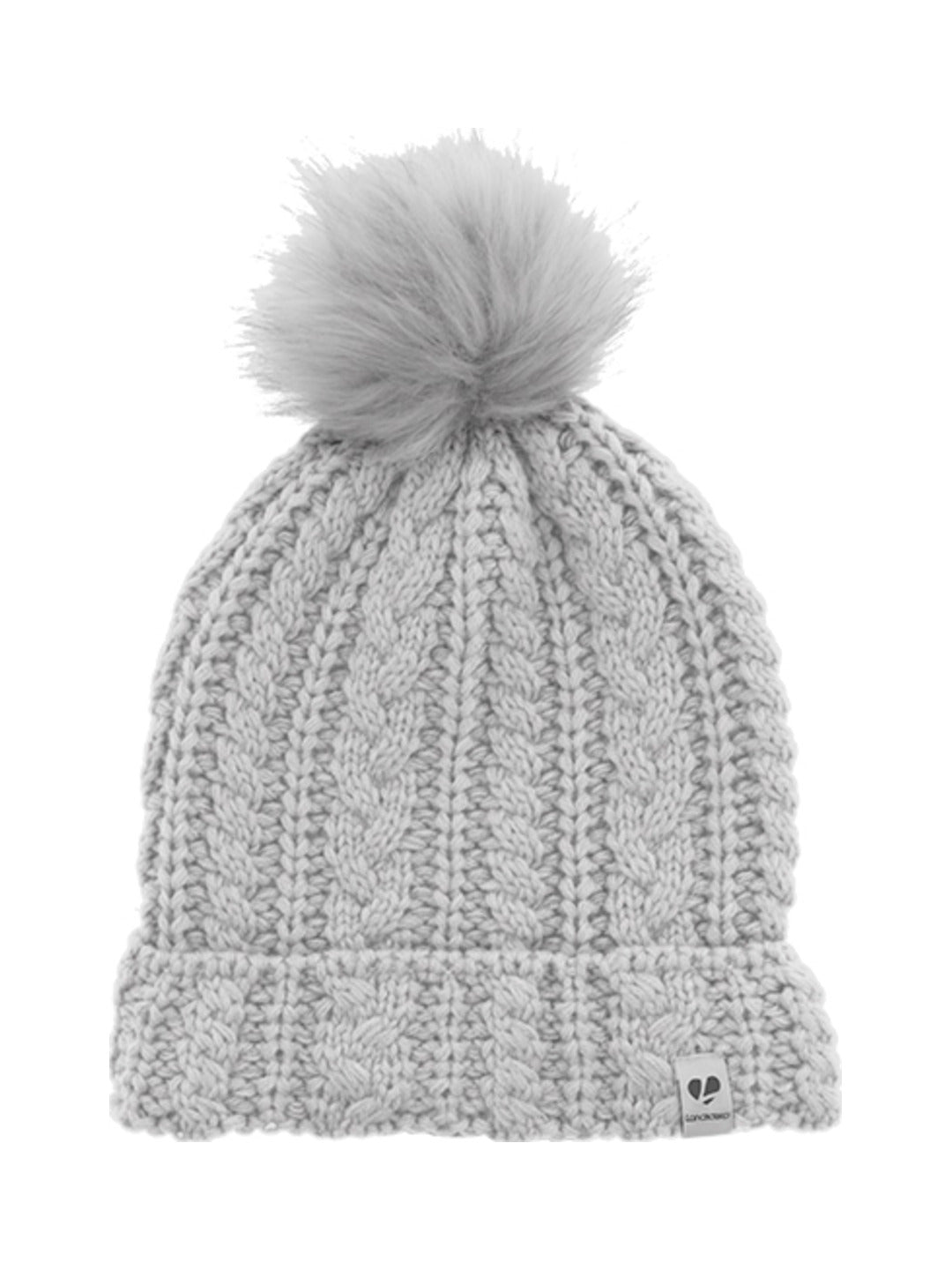 Bonnet en maille côtelée gris perle - Longboard