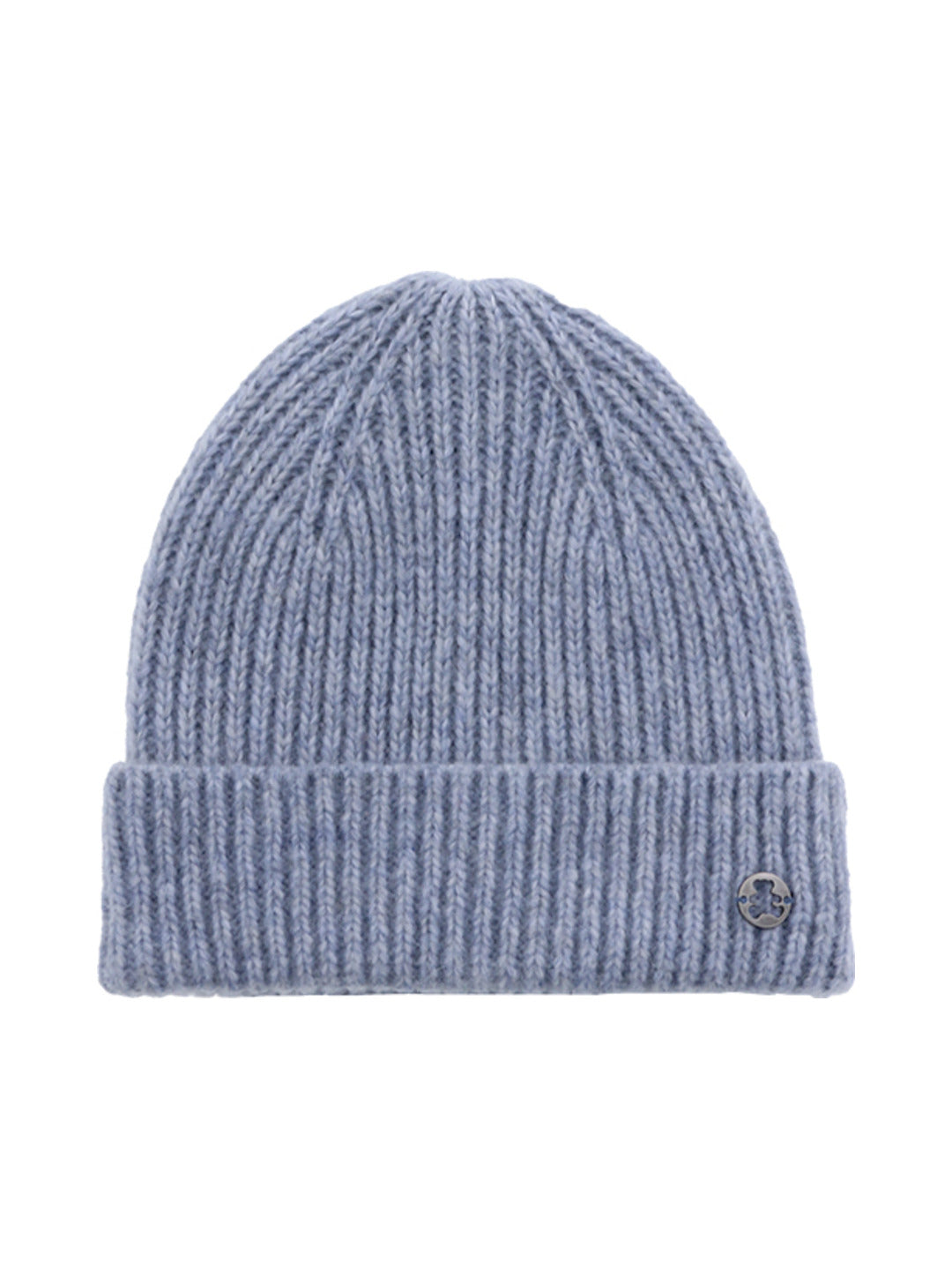 Bonnet en maille côtelée bleu - Lulu Castagnette