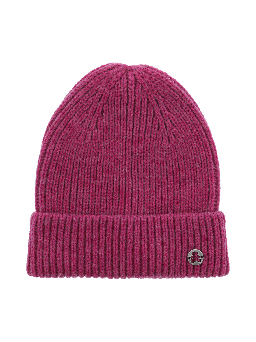Bonnet en maille côtelée rose fushia - Lulu Castagnette