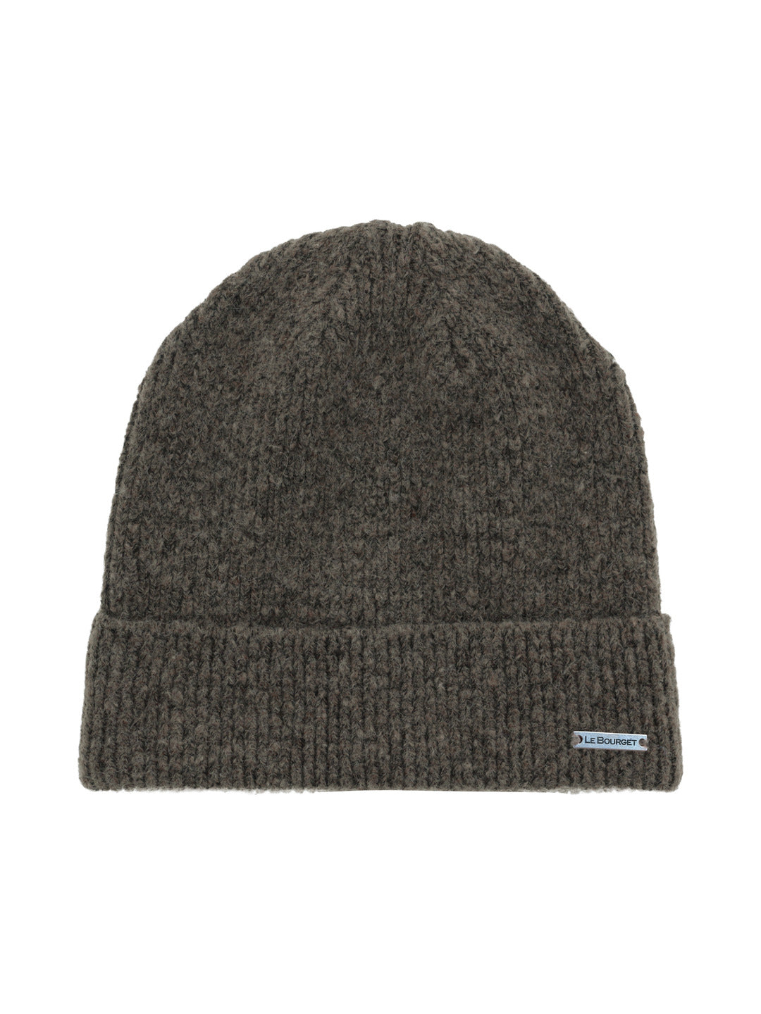 Bonnet en maille taupe chiné - Le Bourget
