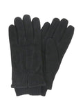 Gants tactiles en cuir noir - Tom Smith