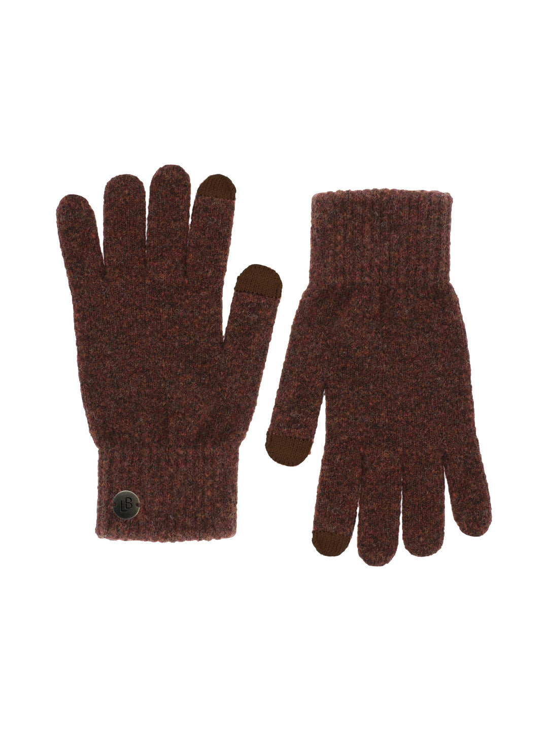 Gants bordeaux chiné - Le Bourget