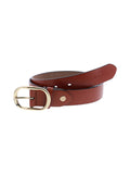 Ceinture croûte de cuir boucle fantaisie dorée - Rodier
