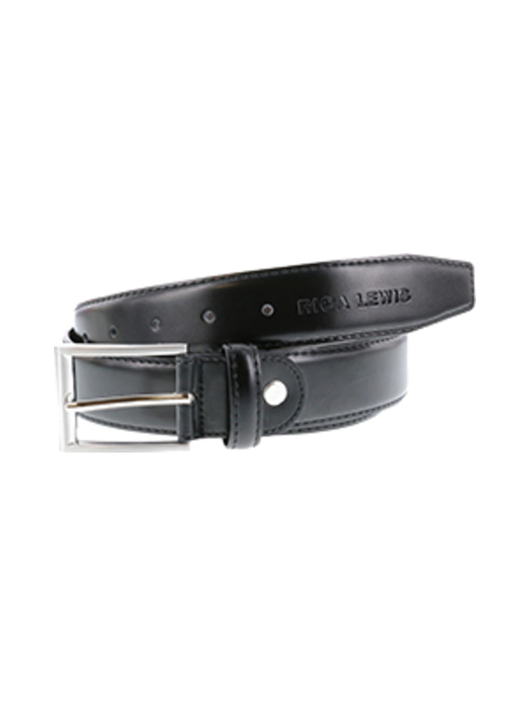 Ceinture croûte de cuir noire - Rica Lewis