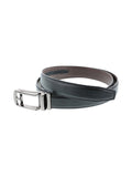 Ceinture à crémaillère à boucle ajustable noire et marron - Rica Lewis