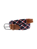 Ceinture tressée bleu, blanc et rouge - Mister Marcel