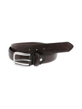 Ceinture réglable et ajustable à boucle en métal argentée marron - Rica Lewis