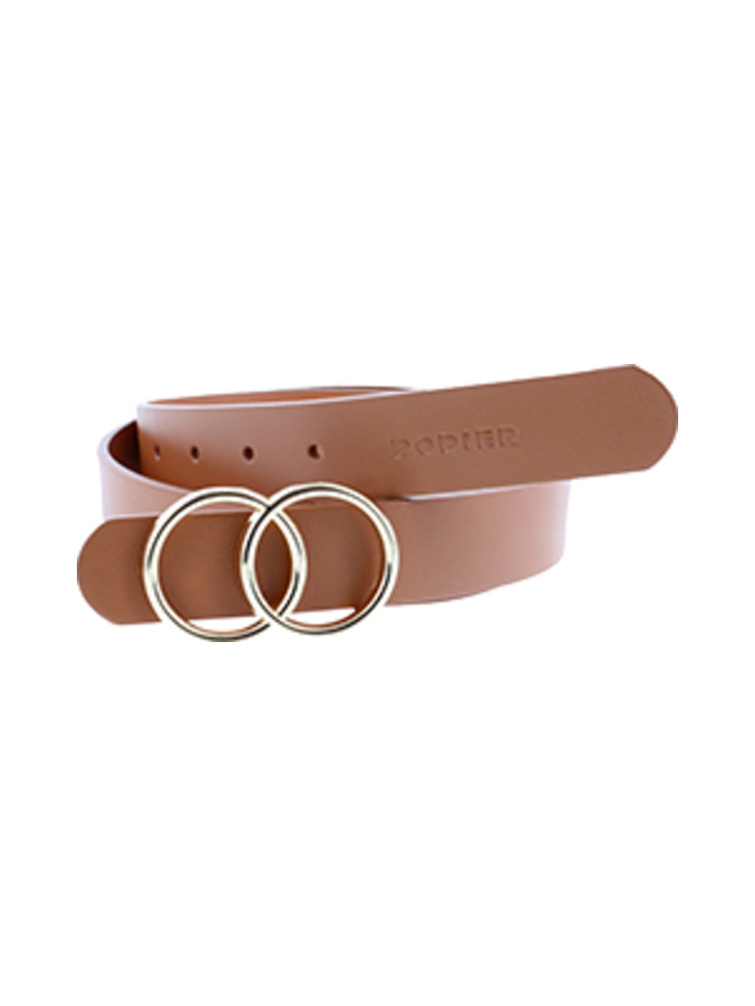 Ceinture croûte de cuir boucle fantaisie dorée - Rodier