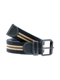Ceinture en tissu tricolore marron - Tom Smith