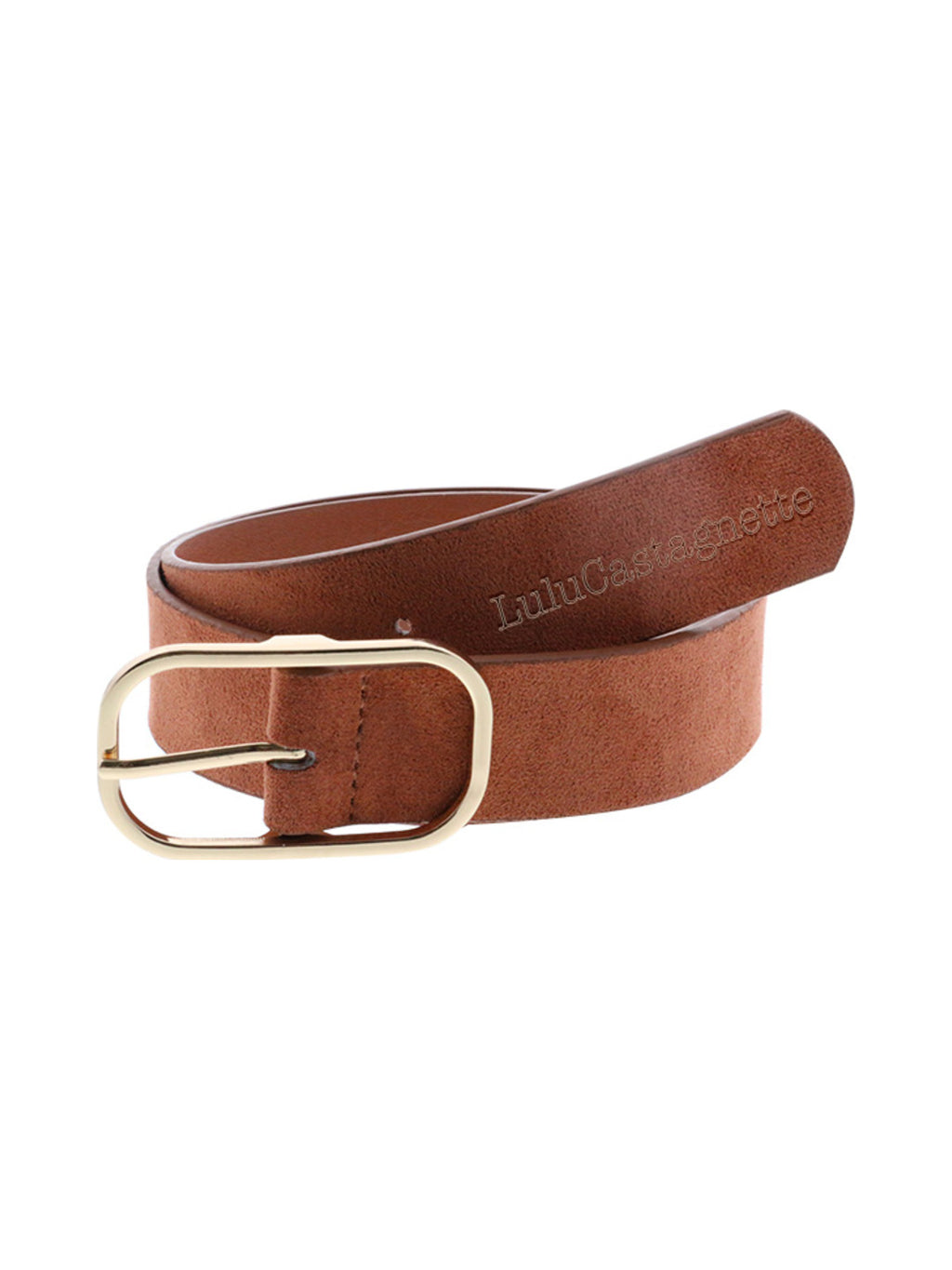 Ceinture en suédine caramel - Lulu Castagnette