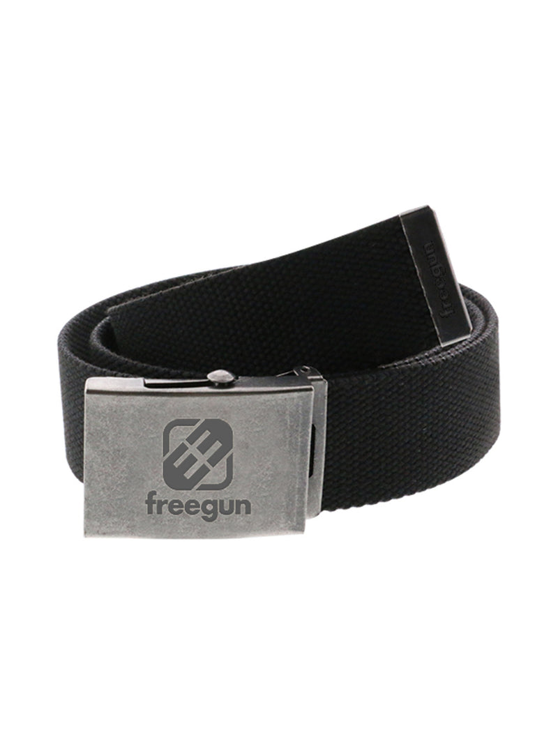 Ceinture en tissu à boucle réglable gris - Freegun
