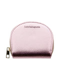 Porte-monnaie arrondi métallisé rose métallisé - Lulu Castagnette
