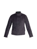 Veste polaire noire zippée avec écusson brodé - Longboard