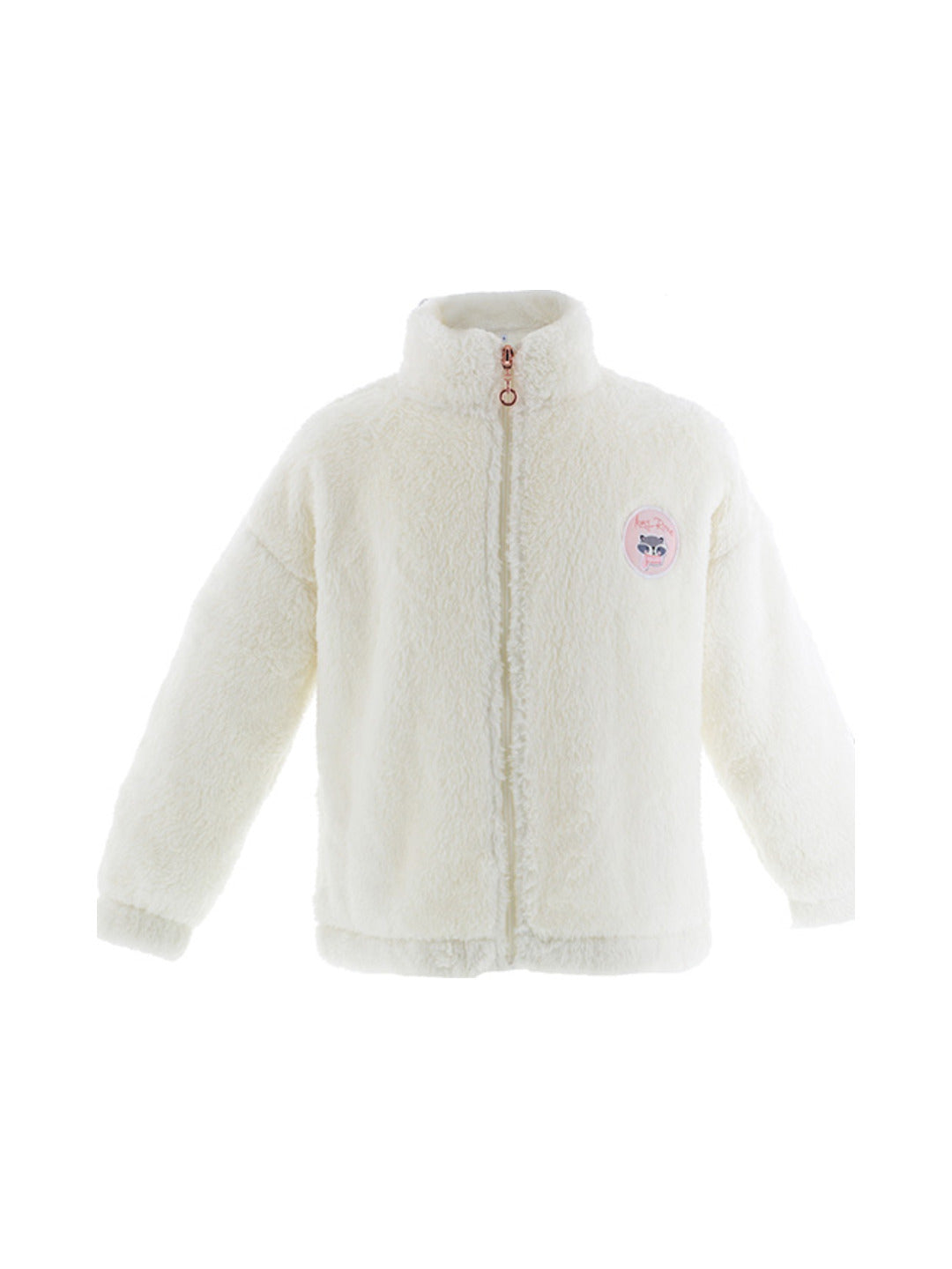 Veste polaire beige avec écusson brodé - Amy Rose