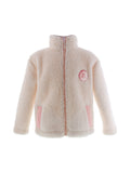 Veste polaire sherpa rose clair avec écusson brodé - Amy Rose