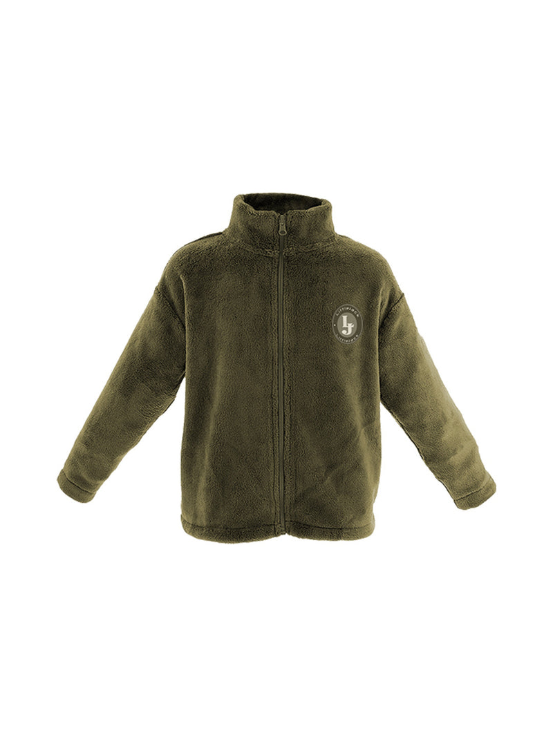 Veste polaire vert kaki avec écusson brodé - Little Jack