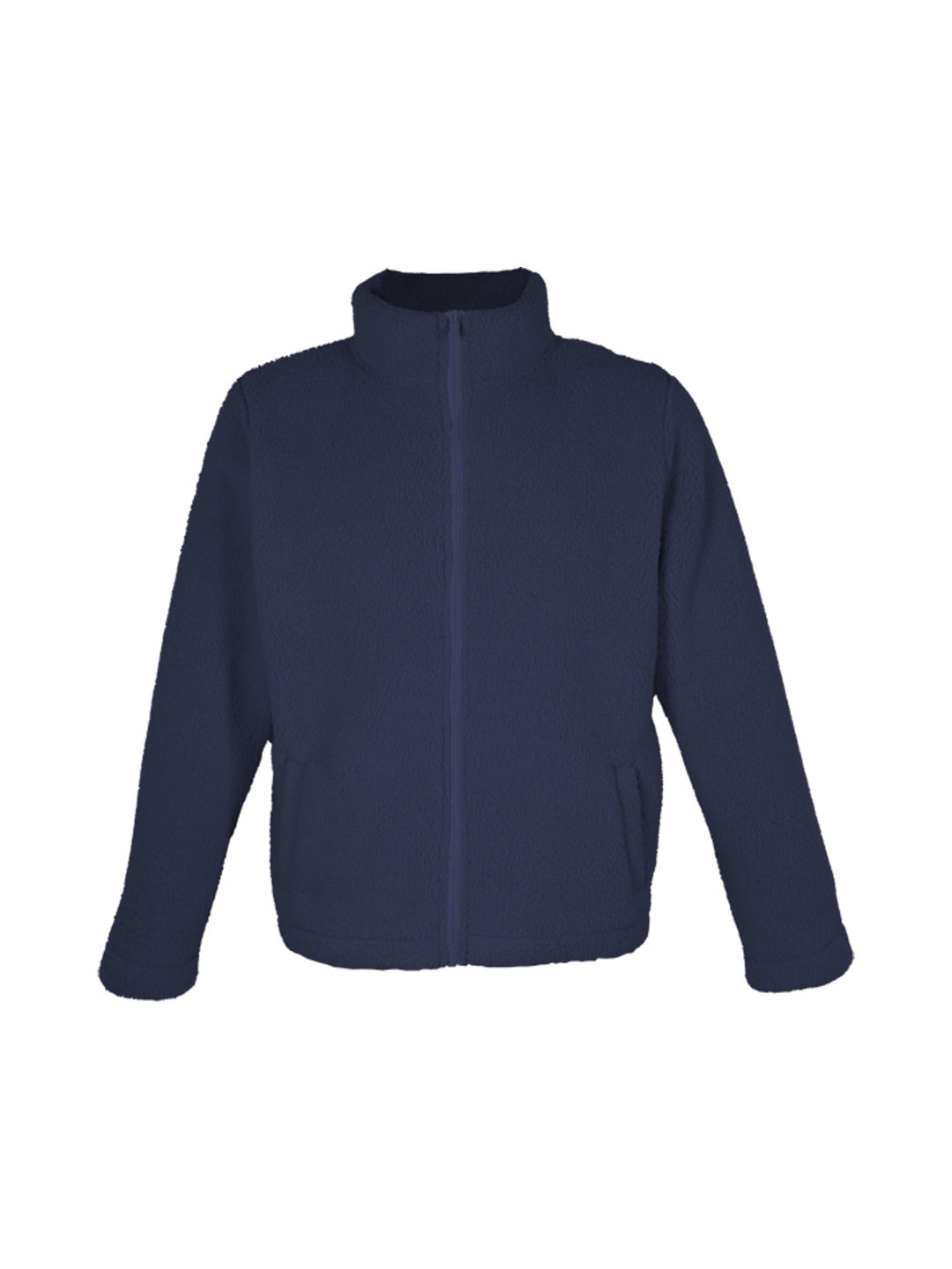 Veste polaire bleu marine zippée avec écusson brodé - Longboard