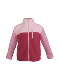 Veste polaire sherpa tricolore rose et blanc - Amy Rose
