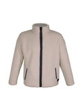 Veste polaire sherpa beige et bleu marine à détails contrastés - La Marinière par SOGEMA